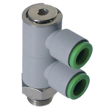 Тройник цанговый с резьбой Pneumax T33-0418