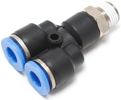 Тройник цанговый с резьбой Naval Pneumatics QSY-G1/4-10