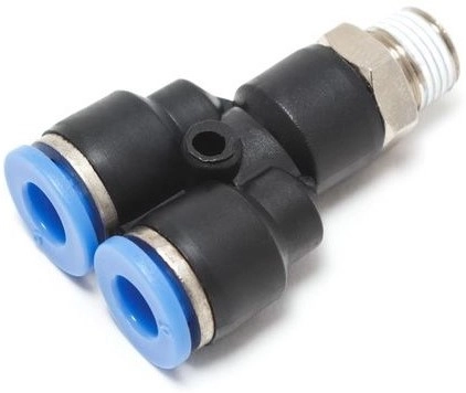 Тройник цанговый с резьбой Naval Pneumatics QSY-M6-4