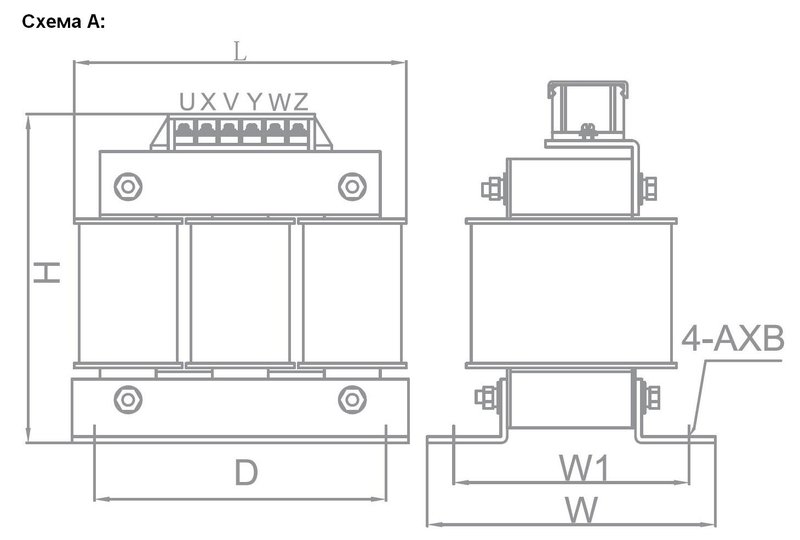 Трехфазный дроссель INNOVERT ZC-OCL-3,7