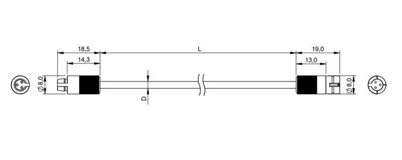 Соединительный кабель Balluff BCC Z002-030