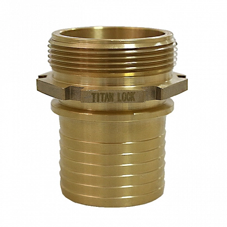 1,25in, штуцер с наружной резьбой под рукав, латунь, TLSM32BR TITAN LOCK