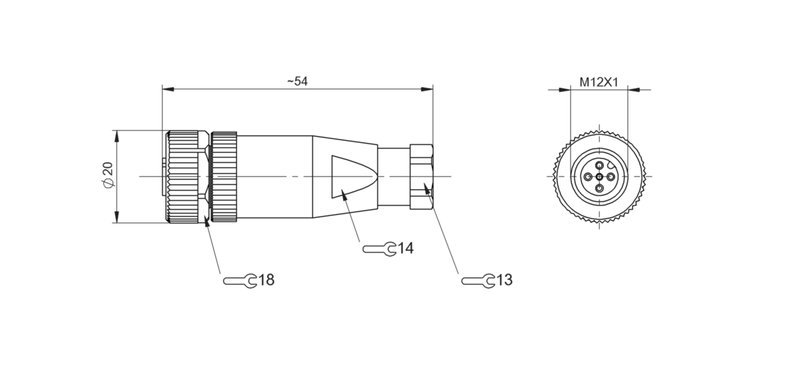 Разъем Balluff BCC M435-0000-1A-000-41X575-000
