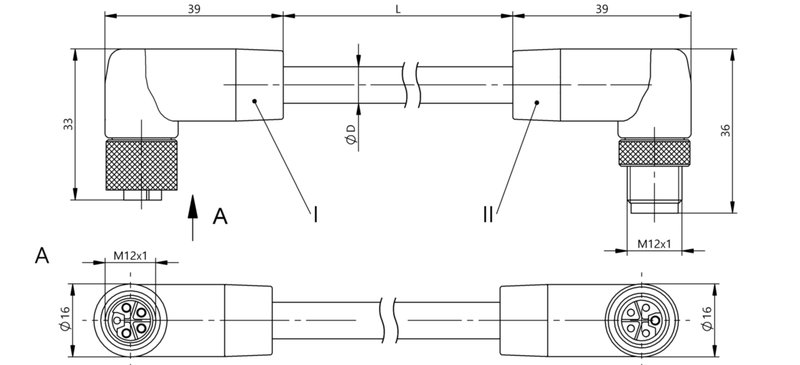 Соединительный кабель Balluff BCC M425-M425-3L-386-PX85A5-006