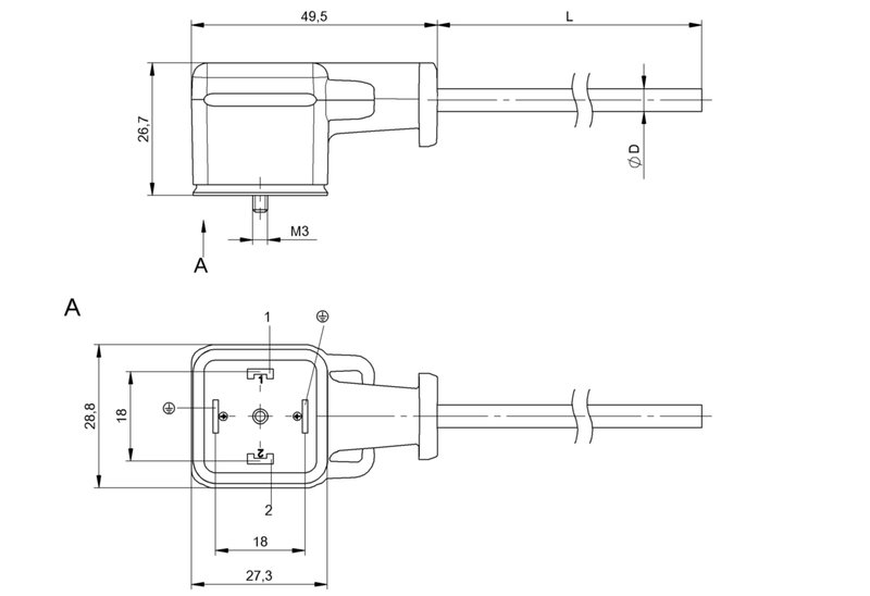 Разъем с кабелем Balluff BCC VA04-0000-10-054-VX8350-050