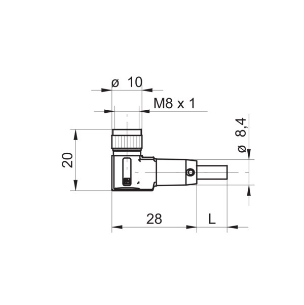 Разъем с кабелем Baumer ESW 31SH0500G