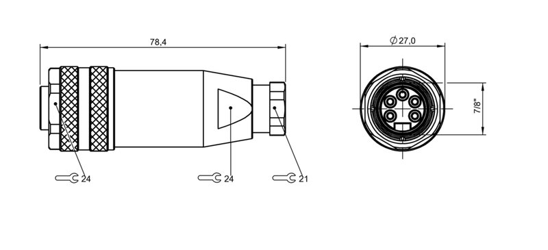 Разъем Balluff BCC A335-0000-10-000-71X5A5-000