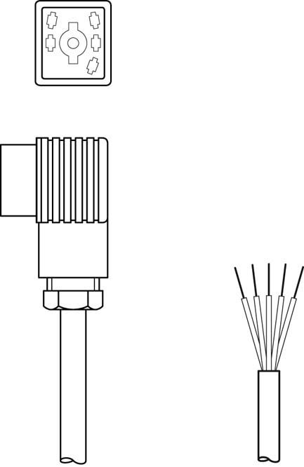 Разъем с кабелем Leuze Electronic BK7 KB-092- 6000- 5