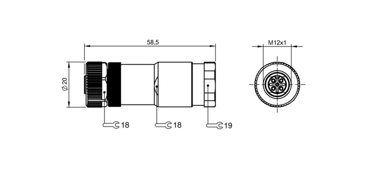 Разъем Balluff BCC M435-0000-1A-000-A1X575-000