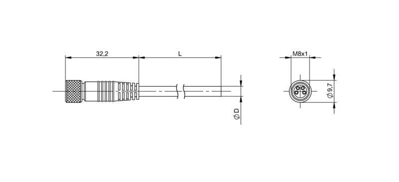 Разъем с кабелем Balluff BCC M314-0000-10-014-PS0434-200