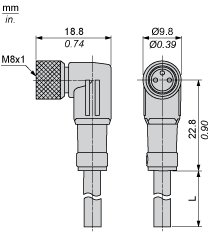 Разъем с кабелем Telemecanique XZCP0666L10