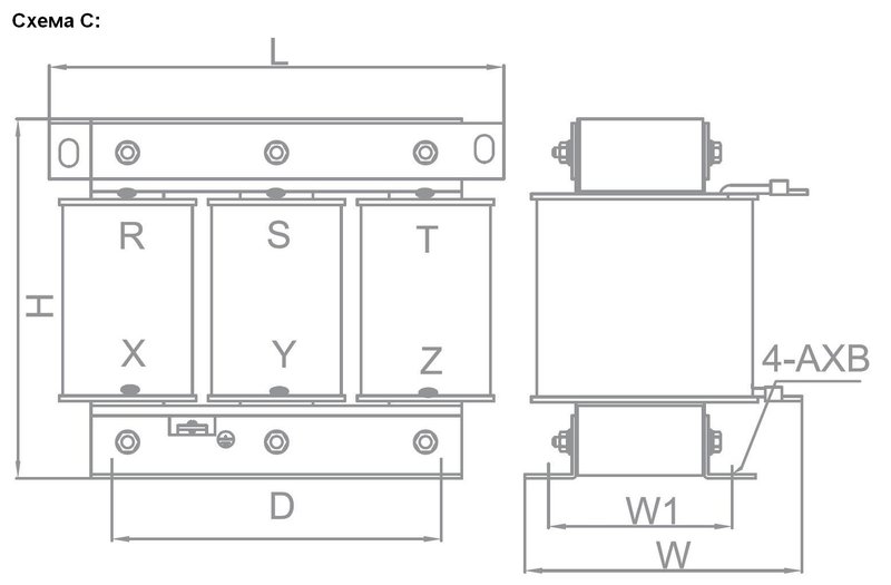 Трехфазный дроссель INNOVERT ZC-OCL-90