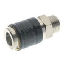 Муфта БРС с наружной резьбой под штуцер с клапаном-FKM Aignep 0018100005