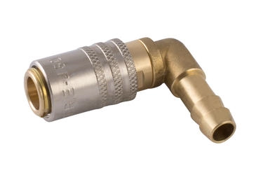 Муфта БРС с угловым штуцером под резиновый шланг Aignep 0046600001