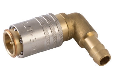 Муфта БРС прямая с угловым штуцером под резиновый шланг Aignep 0047600001