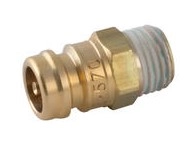 Ниппель БРС с наружной параллельной резьбой, с клапаном Aignep 0057400002