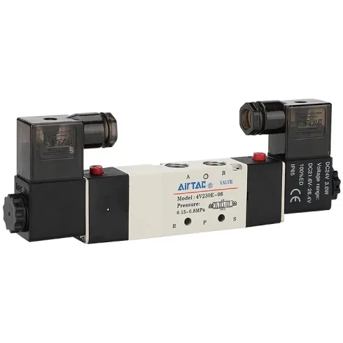 Распределитель с электромагнитным управлением AirTAC 4V130P-M5C