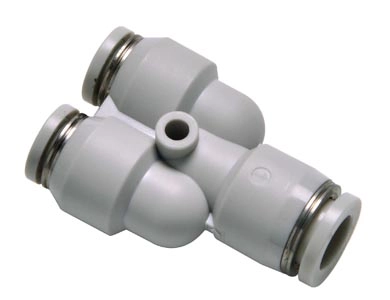 Тройник цанговый прямой AirTac PYW-6-4