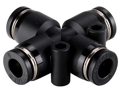 Фитинг цанговый крестообразный AirTAC PZ-4