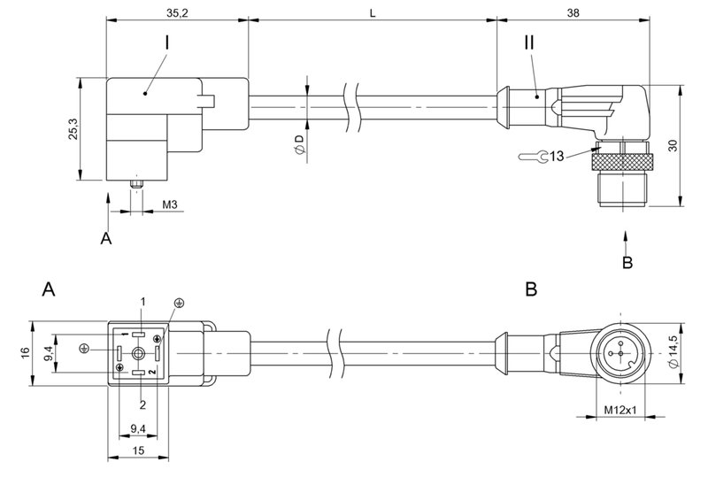 Соединительный кабель Balluff BCC VC44-M423-3E-664-PX0350-010