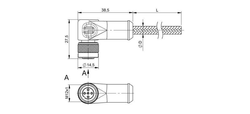 Разъем с кабелем Balluff BCC W425-0000-1A-003-MW8434-050