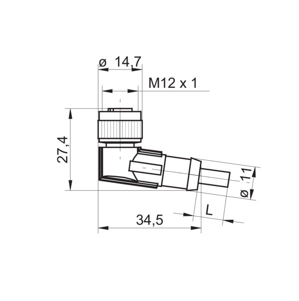 Разъем с кабелем Baumer ESW 33CH0500