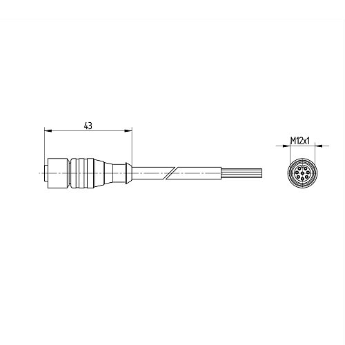 Разъем с кабелем Wenglor S80-2M