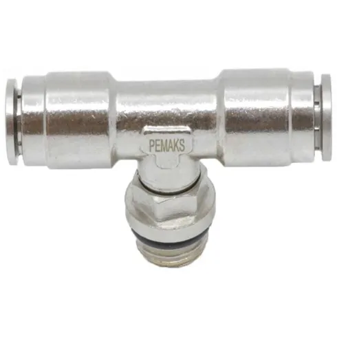 Тройник цанговый T-образный с резьбой Pemaks PRBTO-3/8-12