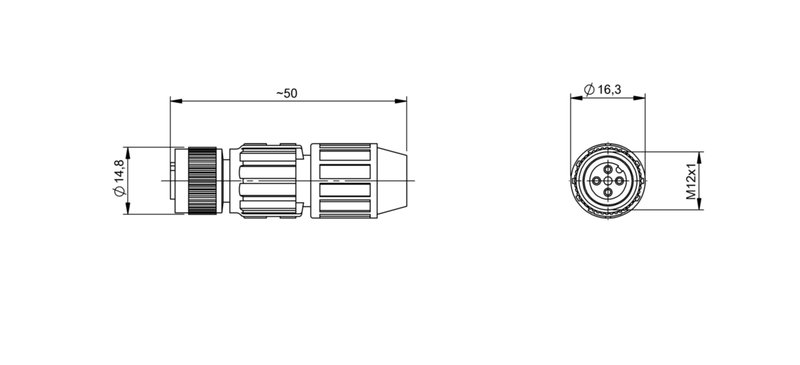 Разъем Balluff BCC M435-0000-1A-000-43X434-000
