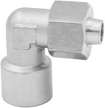 Штуцер угловой с накидной гайкой Camozzi X1493-4/2.5-M5-SS316