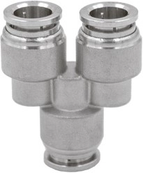 Тройник цанговый Camozzi X6560-8-8-4-SS316