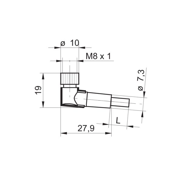 Разъем с кабелем Baumer ESW 31SH1000