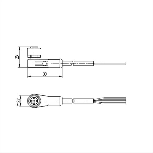 Разъем с кабелем Wenglor S27-5MPUR
