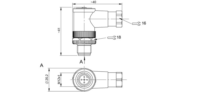 Разъем Balluff BCC M445-0000-2A-000-51X575-000