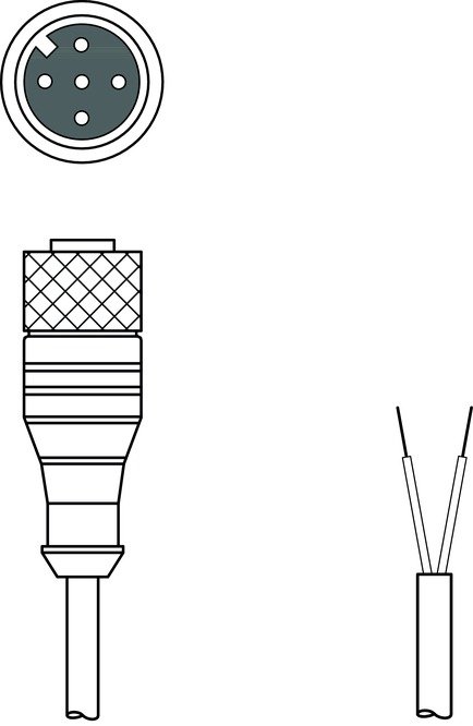 Разъем с кабелем Leuze Electronic KS PB-M12-4A-P3-300