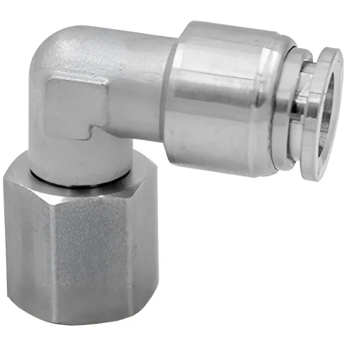 Штуцер цанговый угловой с внутренней резьбой Camozzi X6563-6-1/4-SS316