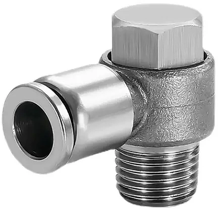 Штуцер цанговый угловой Camozzi X6622-12-G1/4-SS316