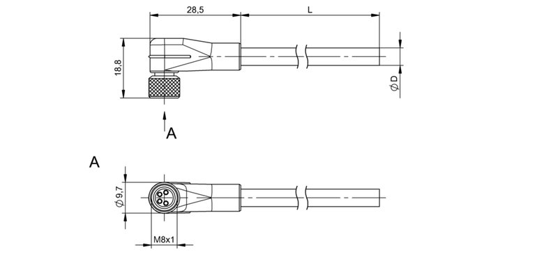 Разъем с кабелем Balluff BCC M324-0000-10-014-PS0434-020
