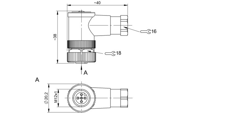 Разъем Balluff BCC M445-0000-1A-000-51X575-000