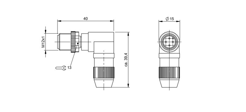 Разъем Balluff BKS-S 77-RT04