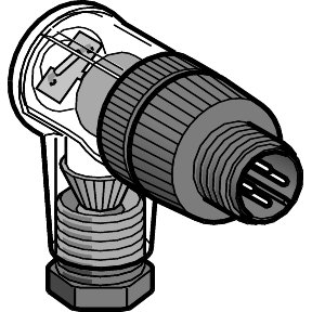 Разъем Telemecanique XZCC12MCP42B