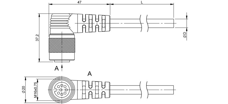 Разъем с кабелем Balluff BCC S528-0000-1Y-133-PS0825-300