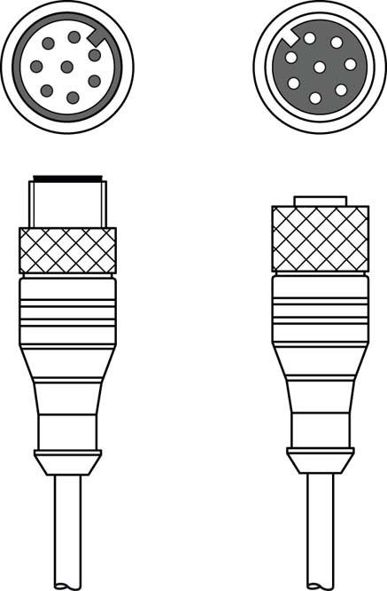 Соединительный кабель Leuze Electronic KDS S-M12-8A-M12-8A-P1-003