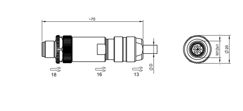 Разъем Balluff BCC M474-0000-2D-000-51X475-000
