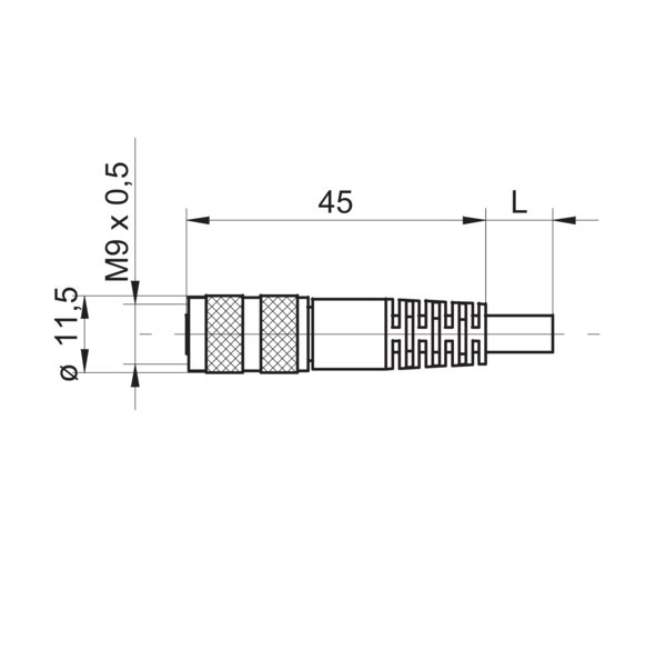 Разъем с кабелем Baumer ESG 62FP0500G