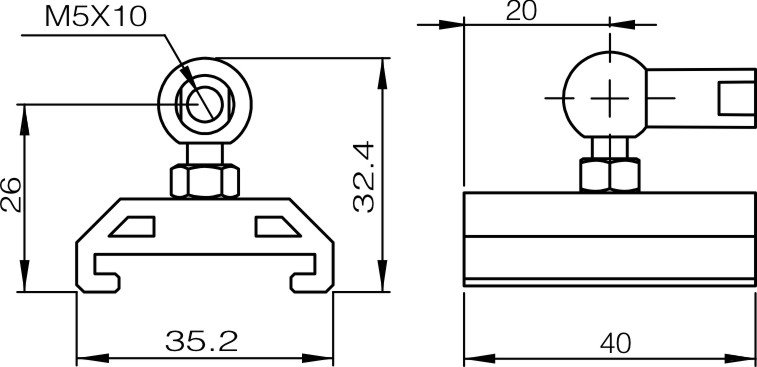 Слайдер магнит AMT Linear Position Sensor type-v