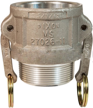 Розетка с наружной резьбой типа B алюминиевая Dixon DAL50BB 0,5"