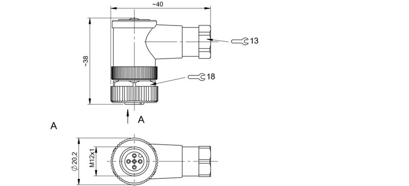 Разъем Balluff BCC M445-0000-1A-000-41X575-000