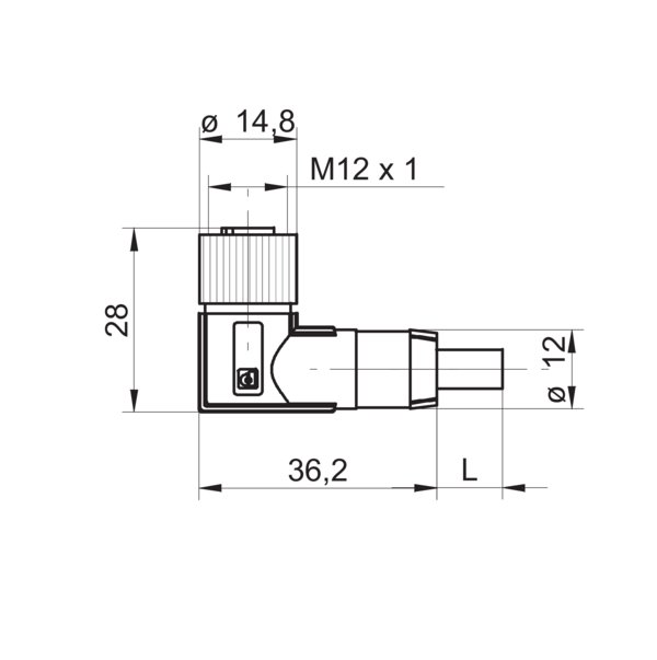 Разъем с кабелем Baumer ESW 33FH1000G