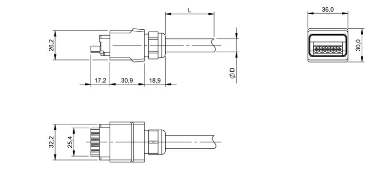 Разъем с кабелем Balluff BCC HB75-0000-PA-121-VX85B5-050